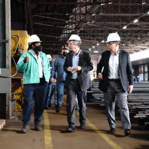 Senator Sherrod Brown Visits McDonald Steel to Tout New Infrastructure Bill
